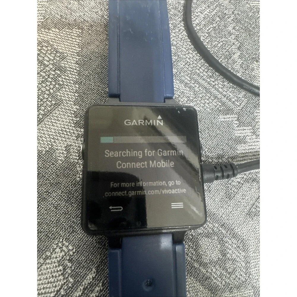 Garmin Vivoactive 1 Activity Fitness Tracker GPS Watch Black Tested With Charger